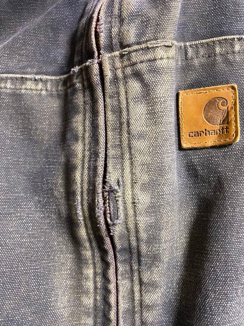 カーハート　ダックパーカー　ダックジャケット　紺色