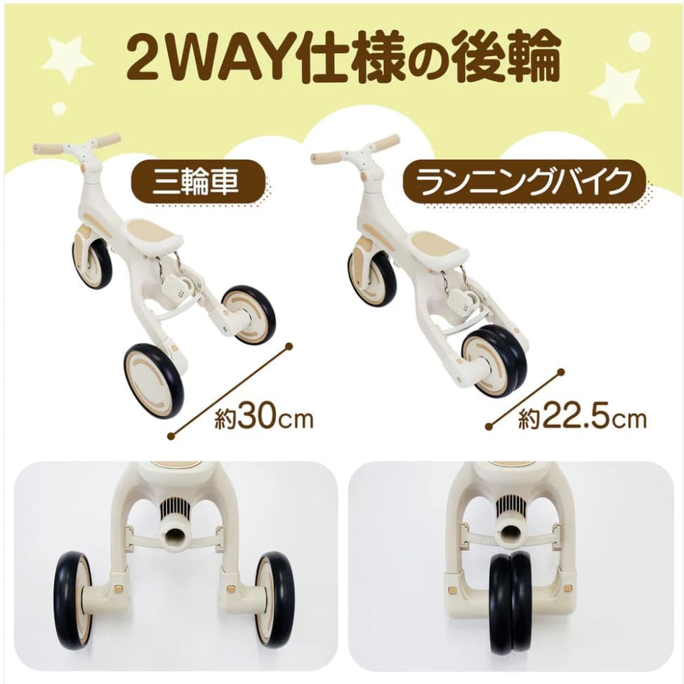 【新品】多機能三輪車 レッド 7in1 折りたたみ式 安全設計1歳〜5歳
