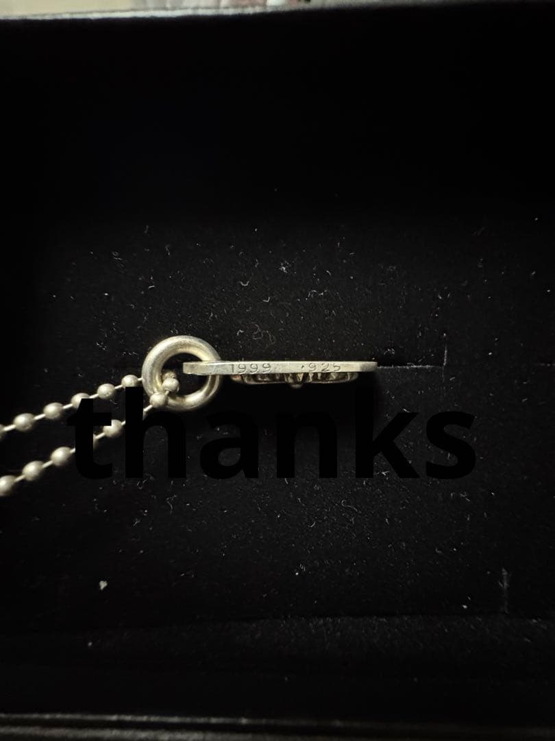 クロムハーツ　スモール　ドッグタグ　フローラルクロス