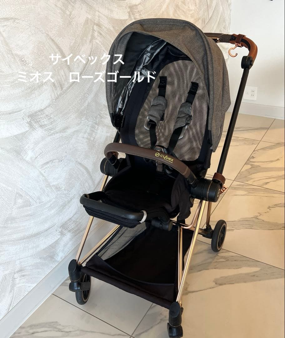 送料込♡付属品付♡ サイベックス　ミオス　ローズゴールド　グレーシート