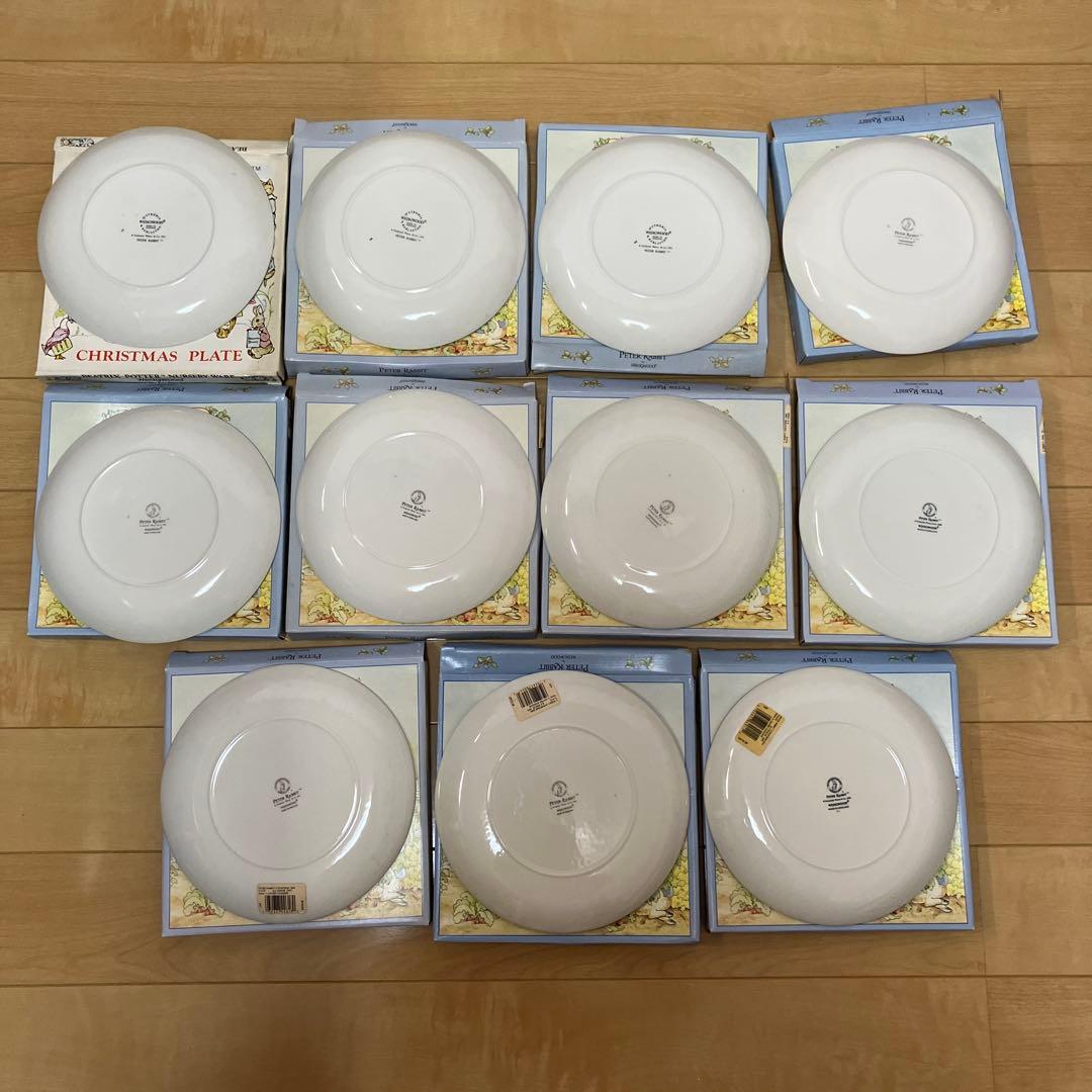 ウエッジウッド × ピーターラビット クリスマスイヤープレート 11点 箱付き