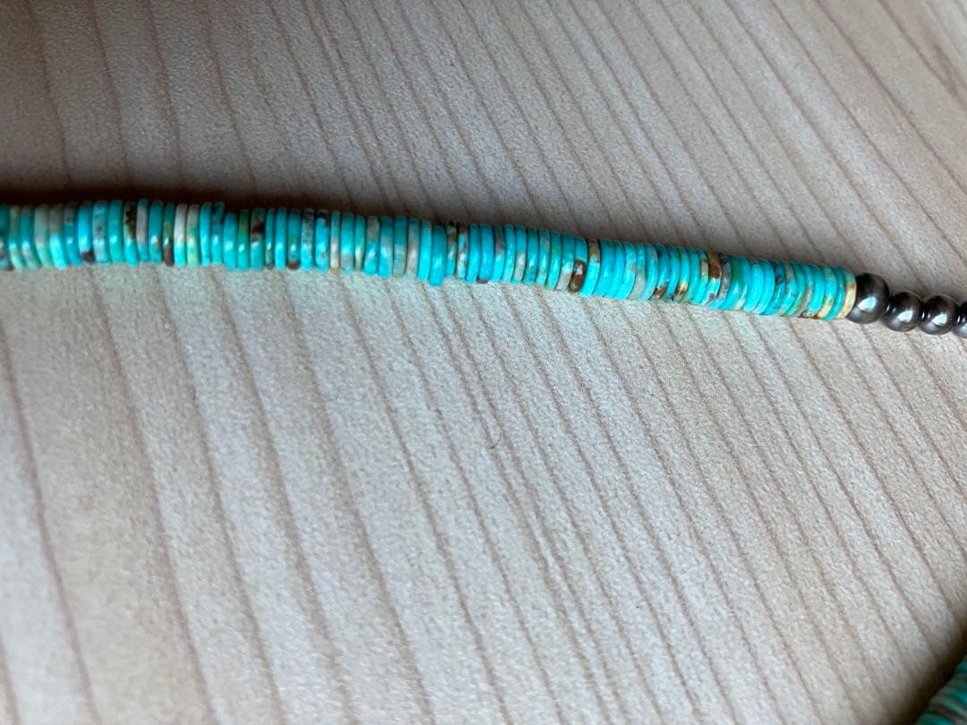 ターコイズ　ヒシ　ネックレス