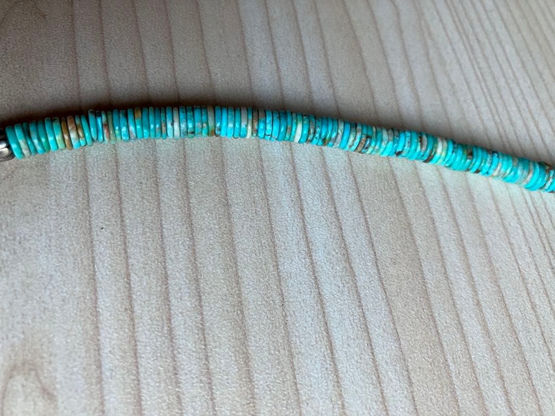 ターコイズ　ヒシ　ネックレス