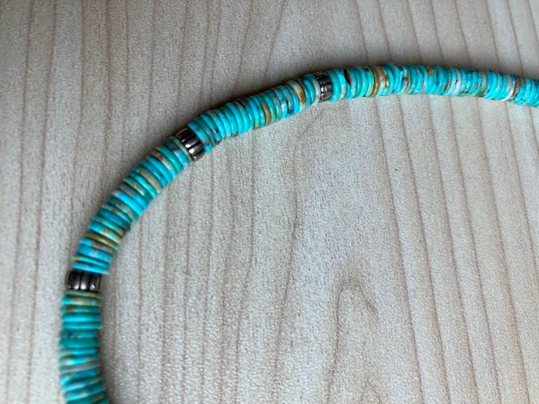 ターコイズ　ヒシ　ネックレス