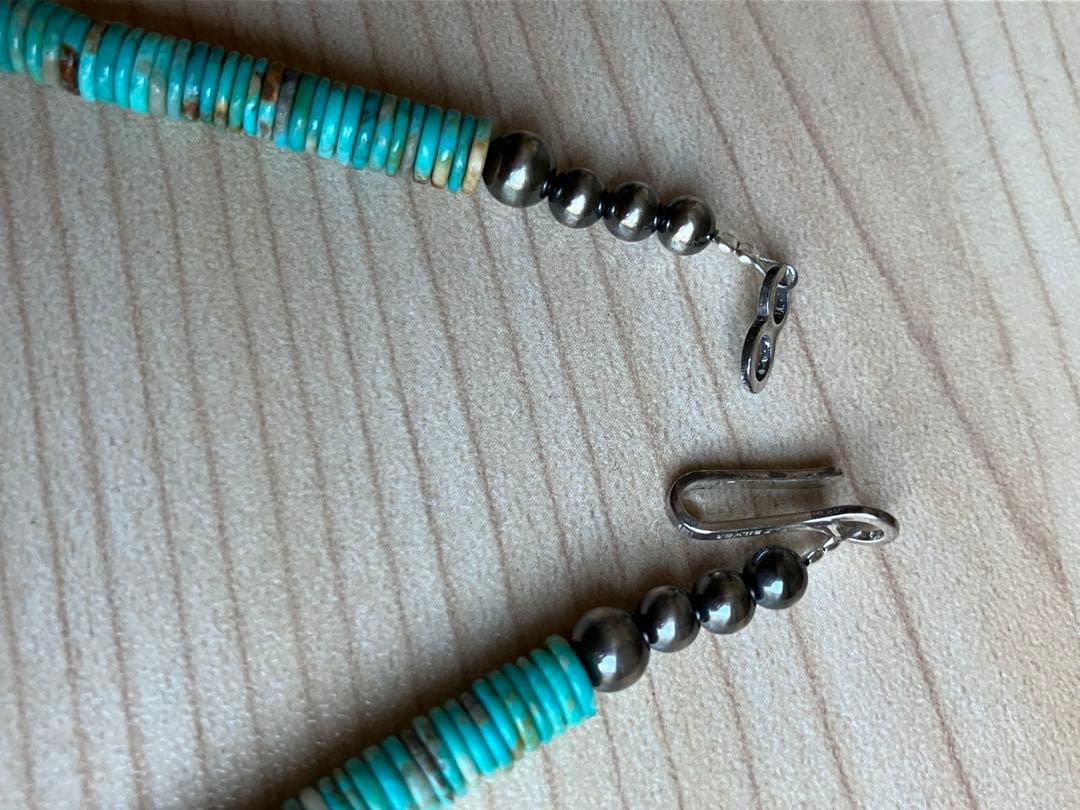 ターコイズ　ヒシ　ネックレス