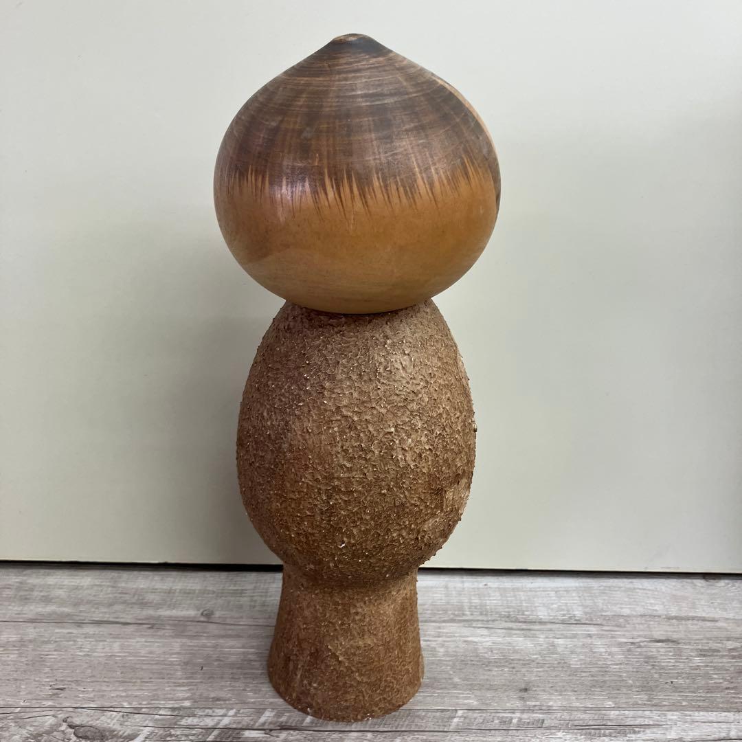 4F 近代こけし 憲心作 銘入り 創作こけし 木工品 伝統工芸 インテリア