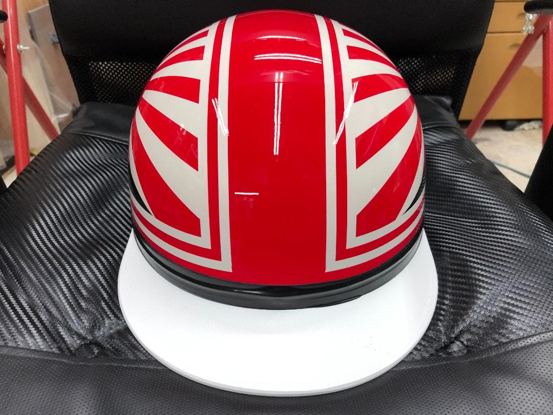 コルク半　カスタム　富士日章　三つボタン　赤白　文字無し　高級クリヤ送料無料