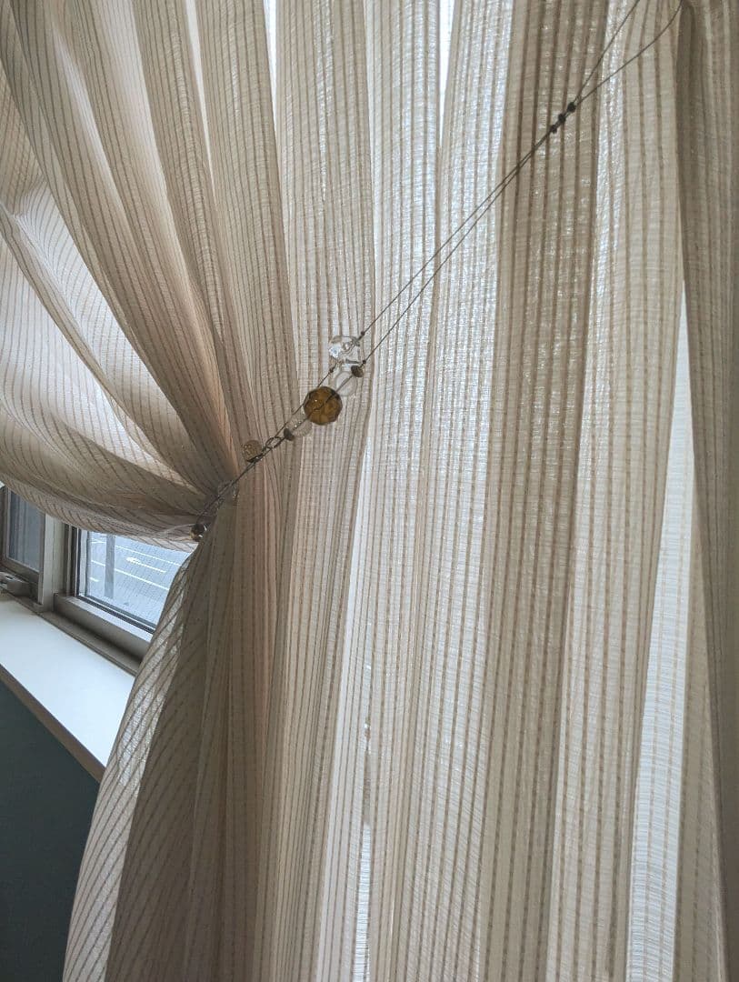 【mermaid_7788】シンコールオーダーレースカーテン（2枚組）