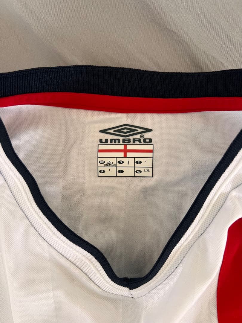 2002 W杯 イングランド代表 ベッカム 7 長袖 ユニフォーム