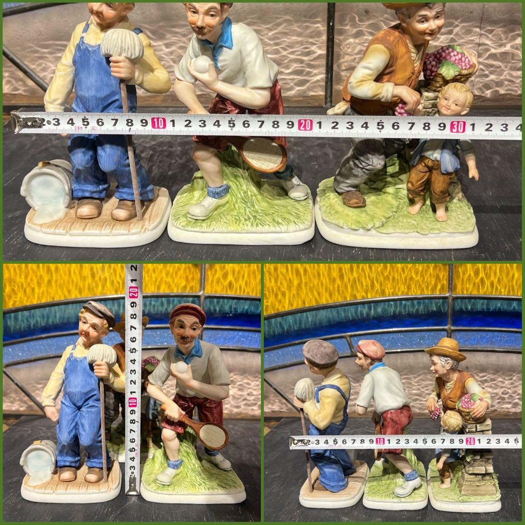 フィギュリン 陶器製 置物 インテリア ビンテージ アンティーク 5点セット