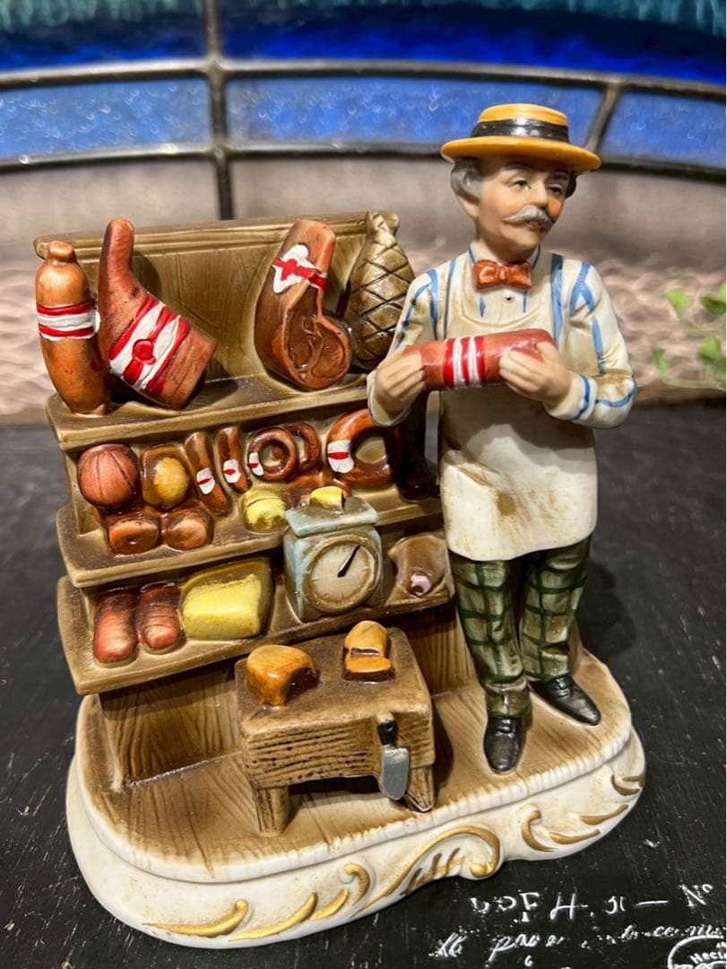 フィギュリン 陶器製 置物 インテリア ビンテージ アンティーク 5点セット