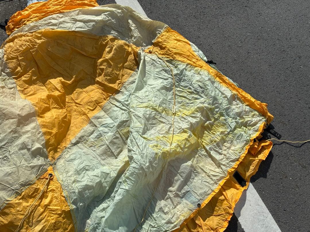 ノースフェイス　テント　4〜5人　フライシート色移りあり、当時の設営画像有り