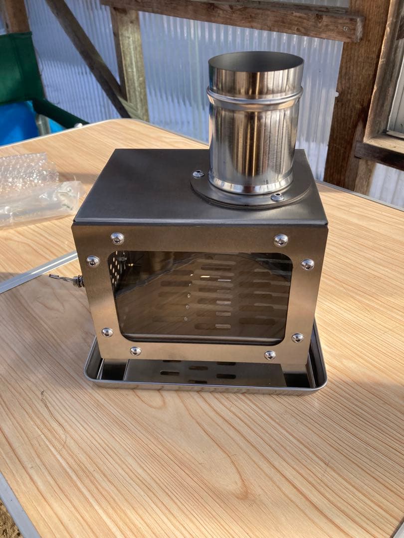 小型　ミニ薪ストーブ　ソロキャンプ