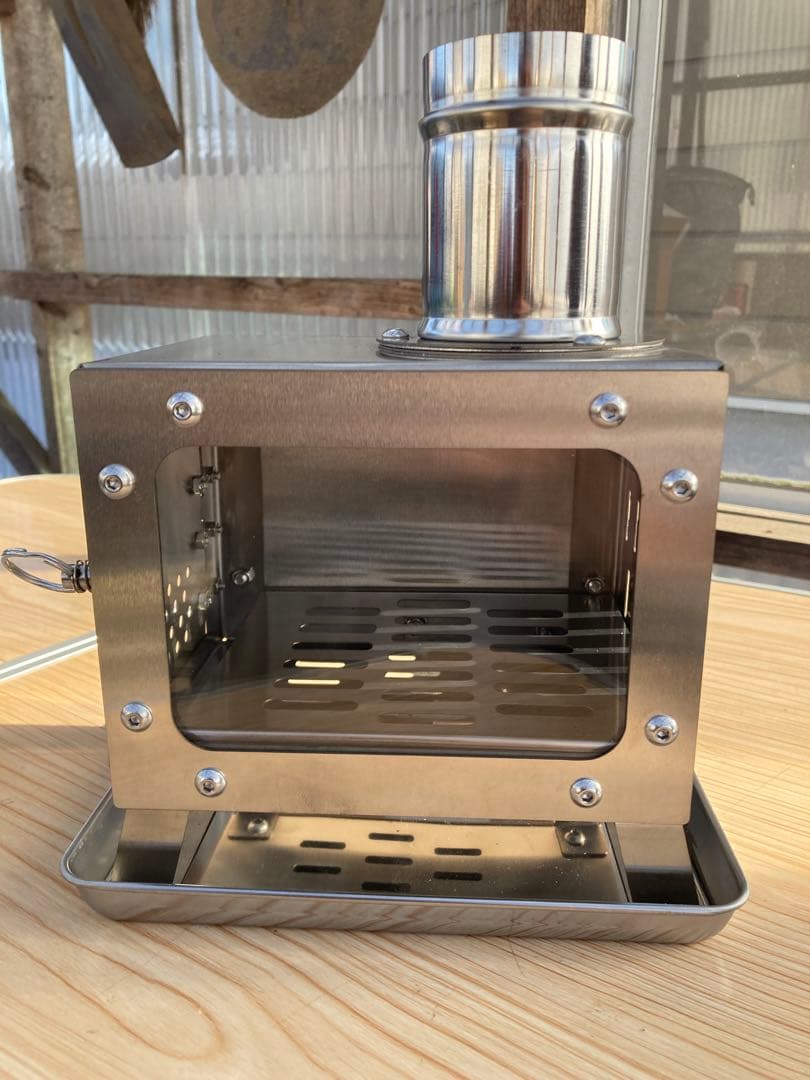 小型　ミニ薪ストーブ　ソロキャンプ