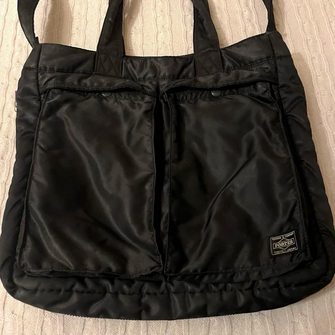 【極美品✨】PORTER タンカー 2way トートバッグ サイドジップ 大容量
