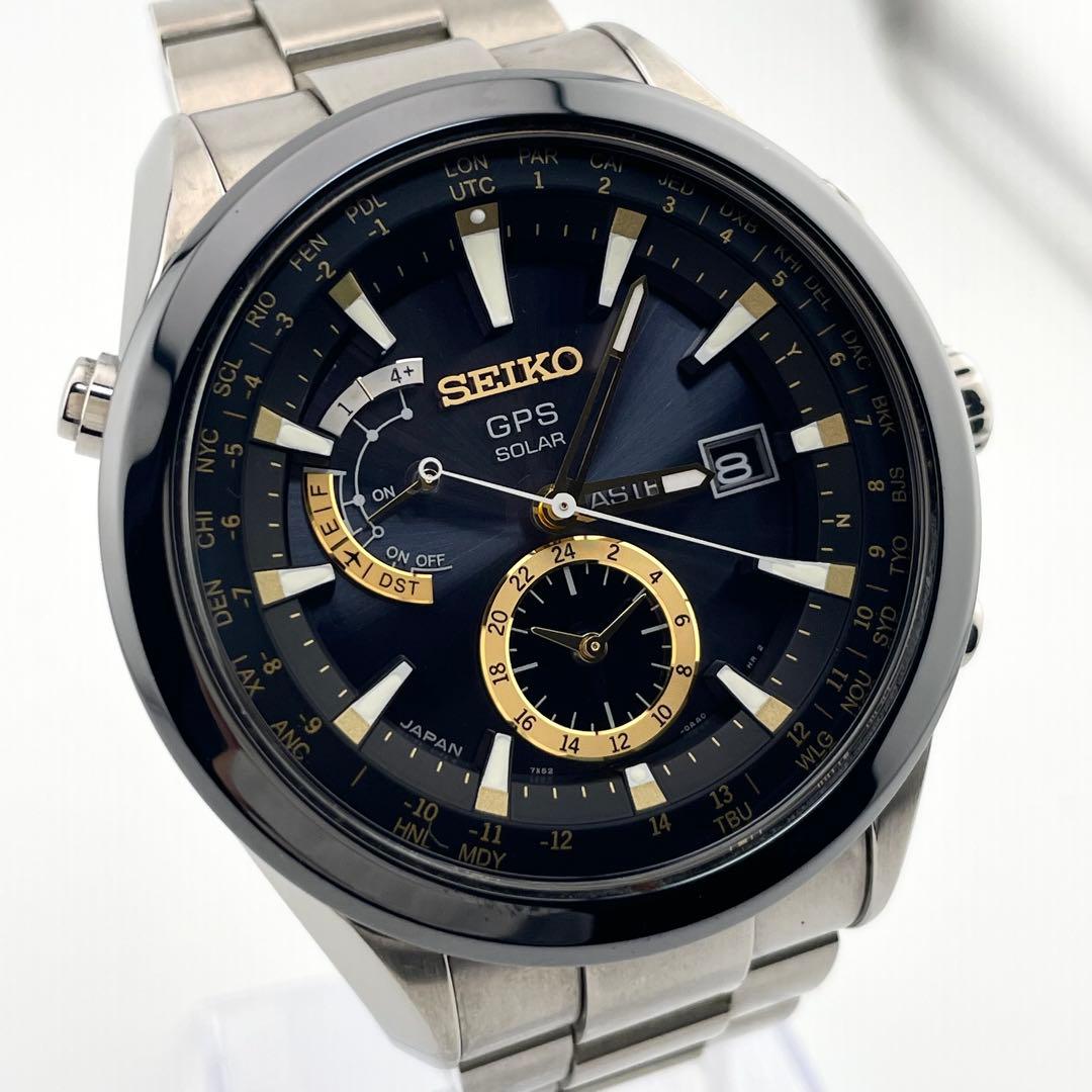 専用　セイコー　アストロン　ブライトチタン　電波ソーラー　腕時計　メンズ