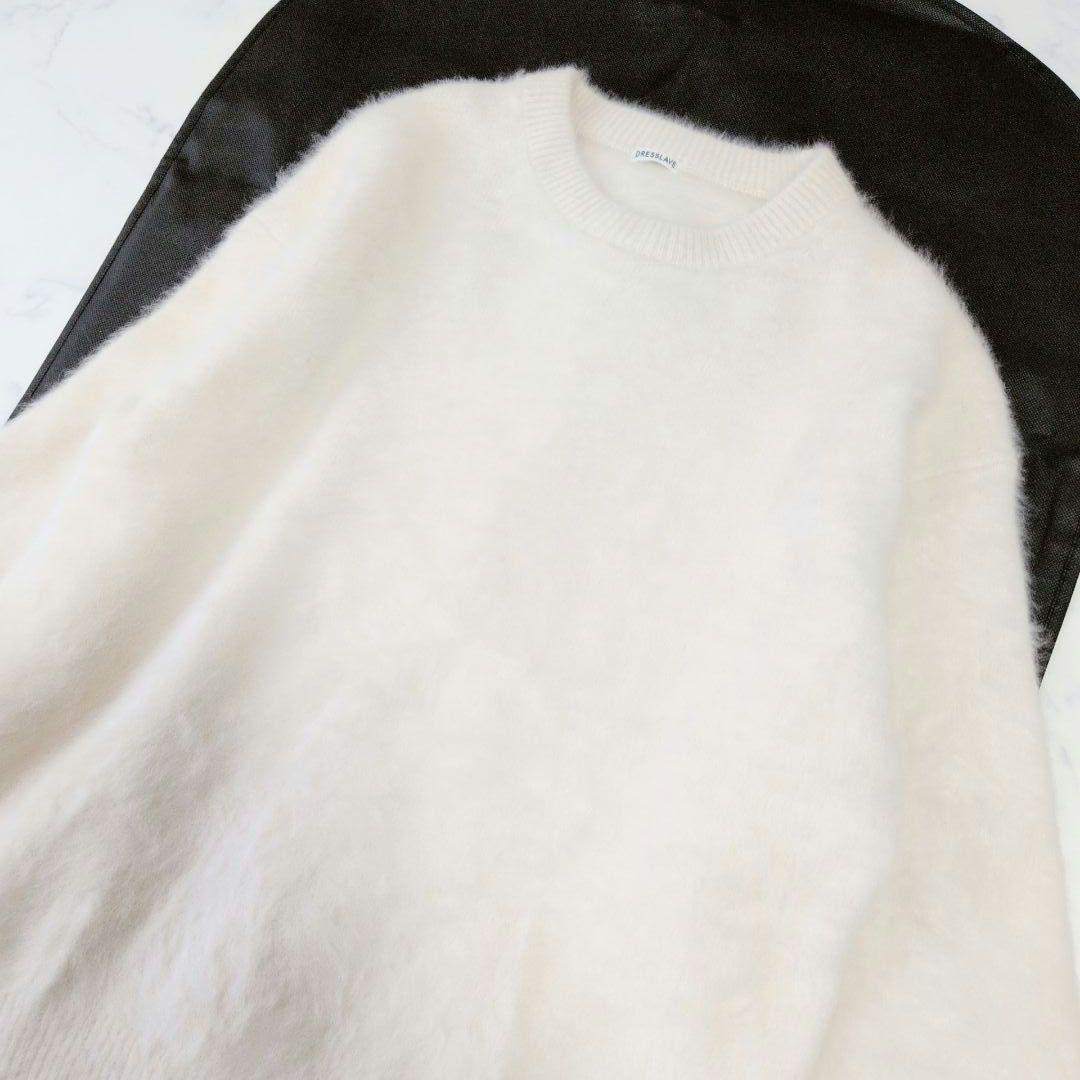 美品✨️DRESSLAVE ドレスレイブ フォックスカシミヤ クルーネック 38