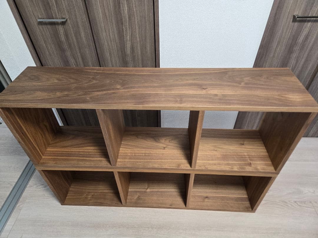 無印良品 スタッキングシェルフ3段×2列＋3段用側板(天板仕様穴非貫通タイプ)