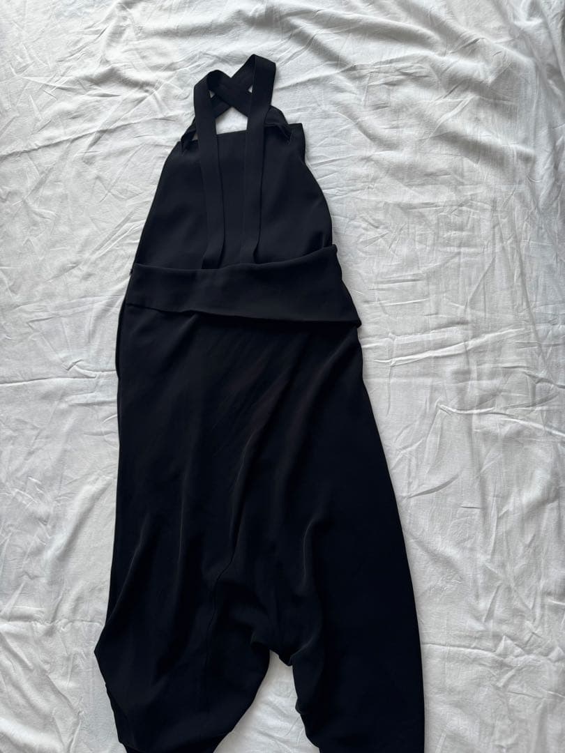 ENFOLD エンフォルド ダブルサテン サルエルサロペット 38