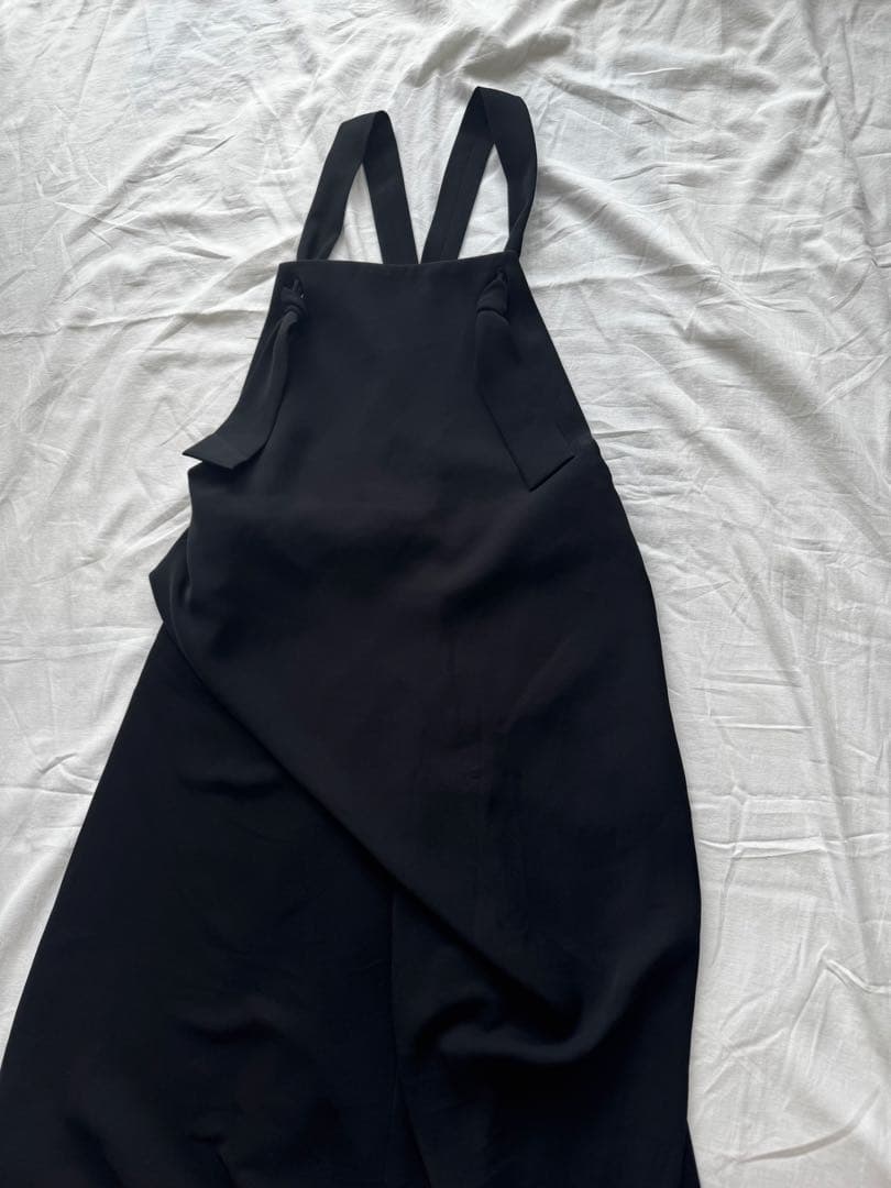 ENFOLD エンフォルド ダブルサテン サルエルサロペット 38