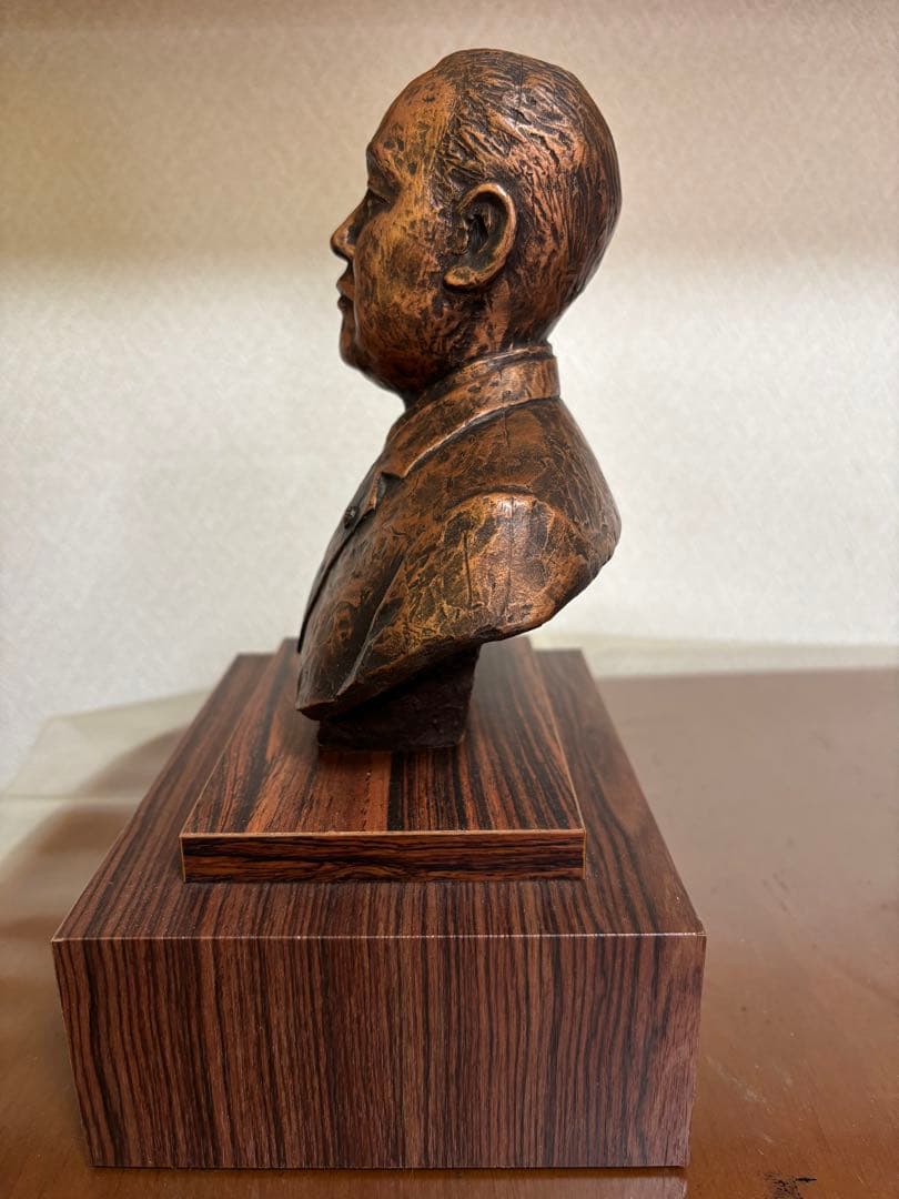 【田中角栄 置物】銅像 胸像 日本列島改造論 レトロ