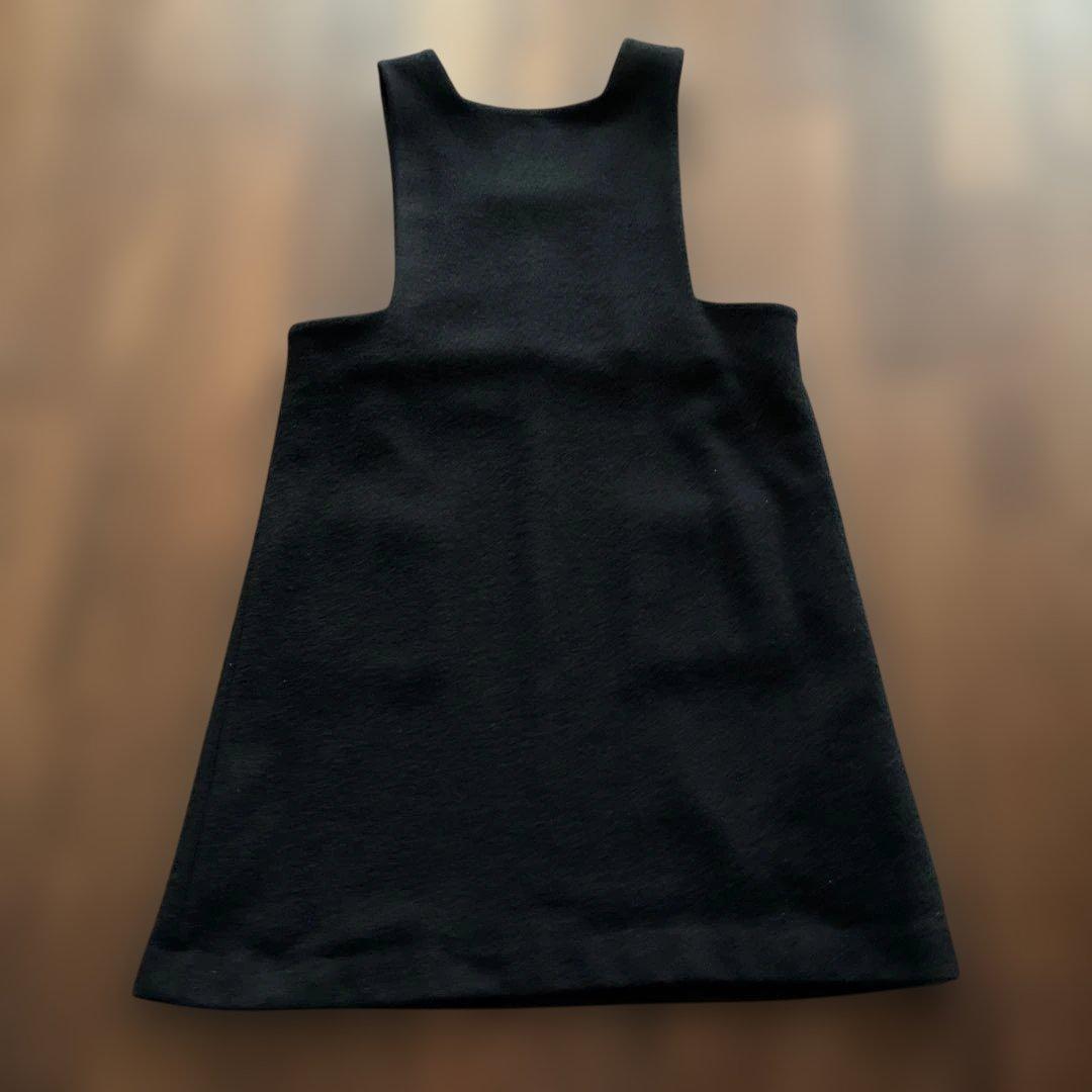 【hobonichi+a.】スクエアジャンパースカート　黒