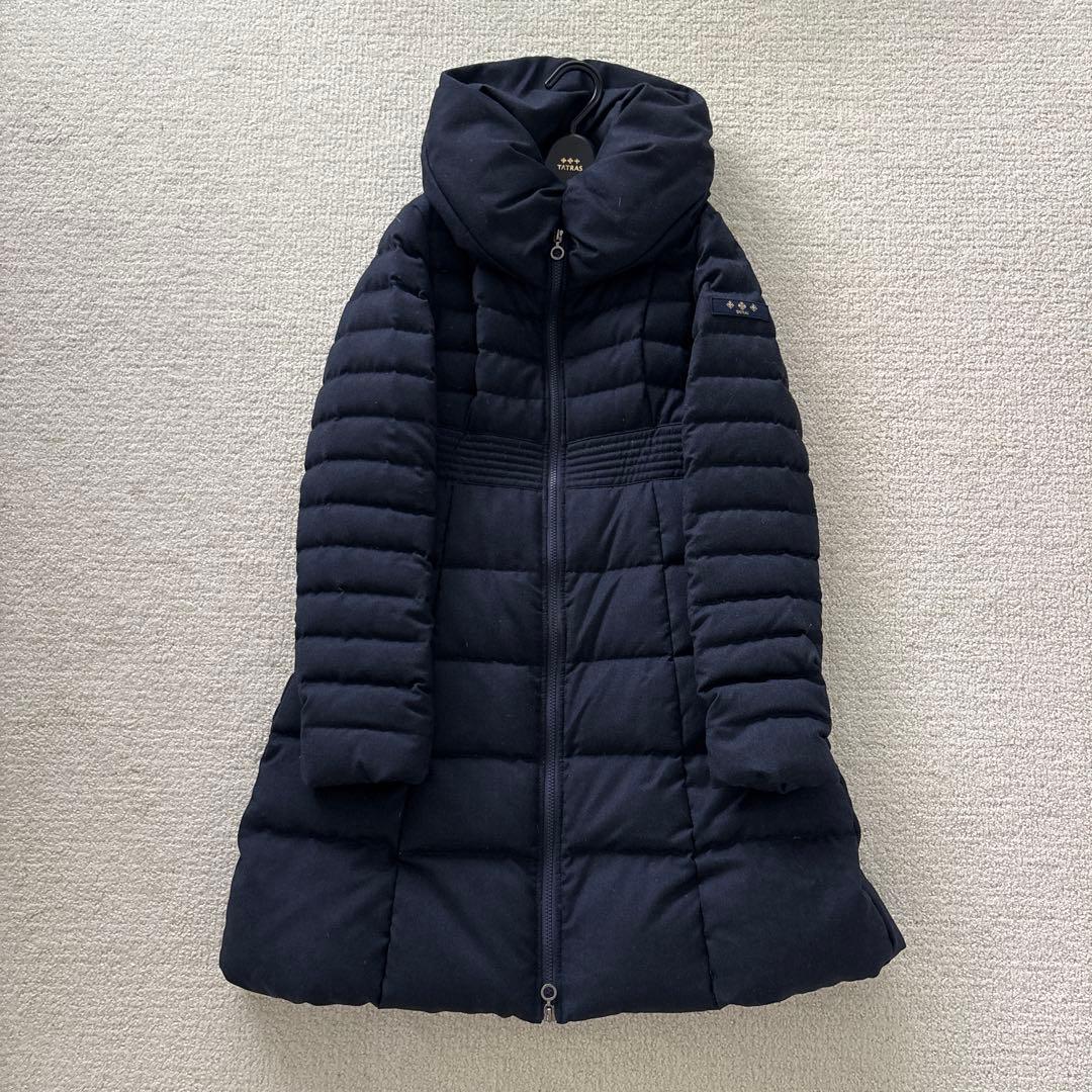TATRAS ロングダウンコート　ネイビー9号