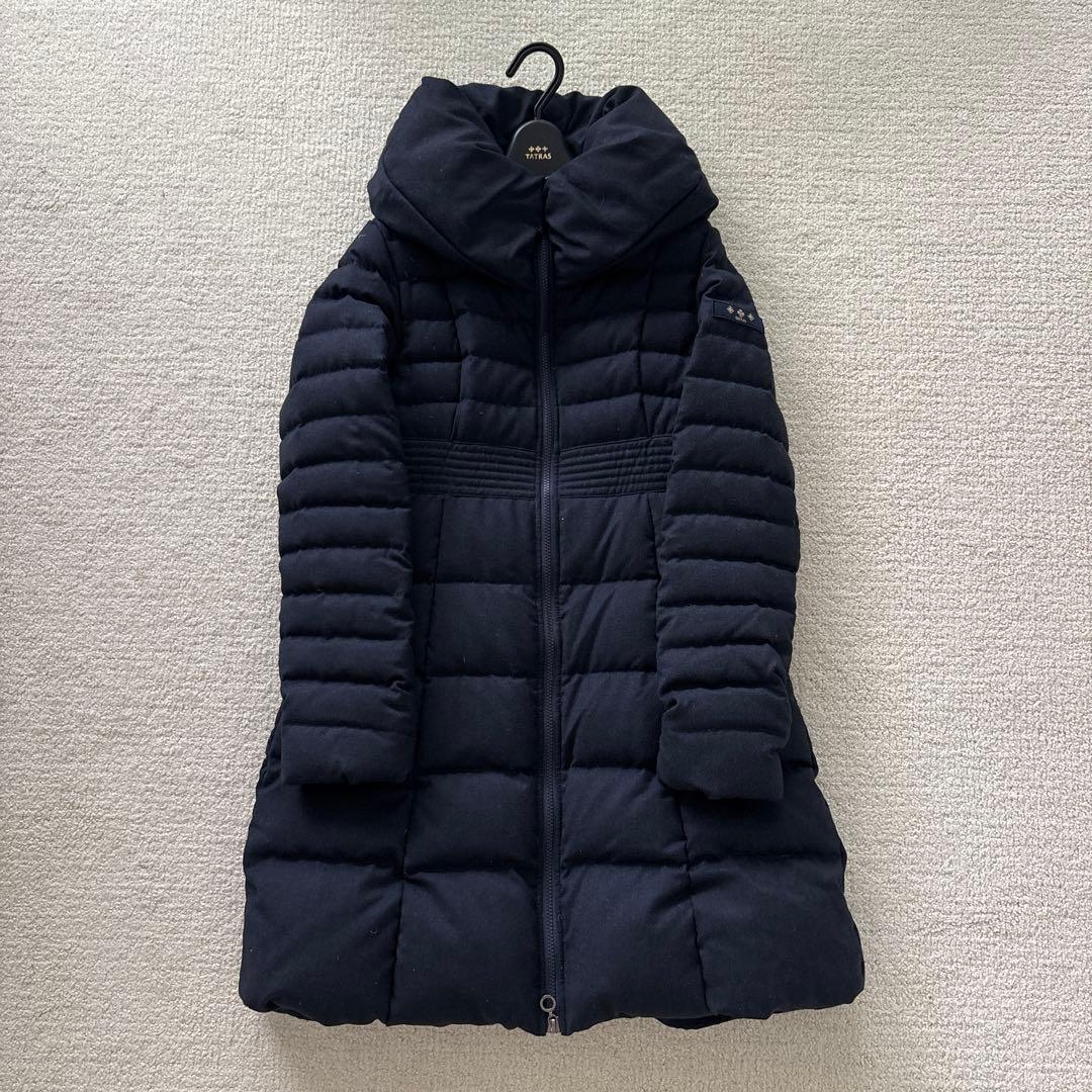 TATRAS ロングダウンコート　ネイビー9号