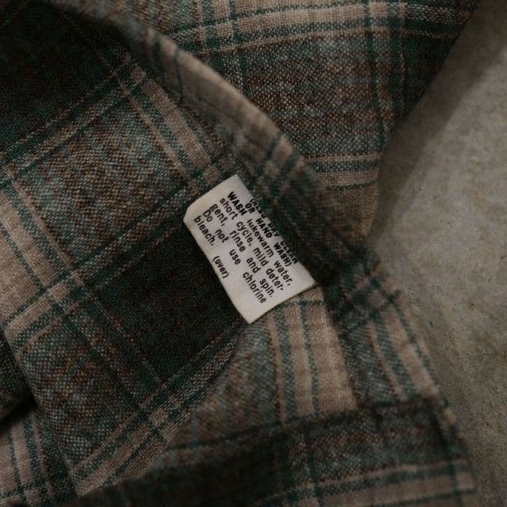 70s Pendleton ウール チェック柄 シャツ Mサイズ