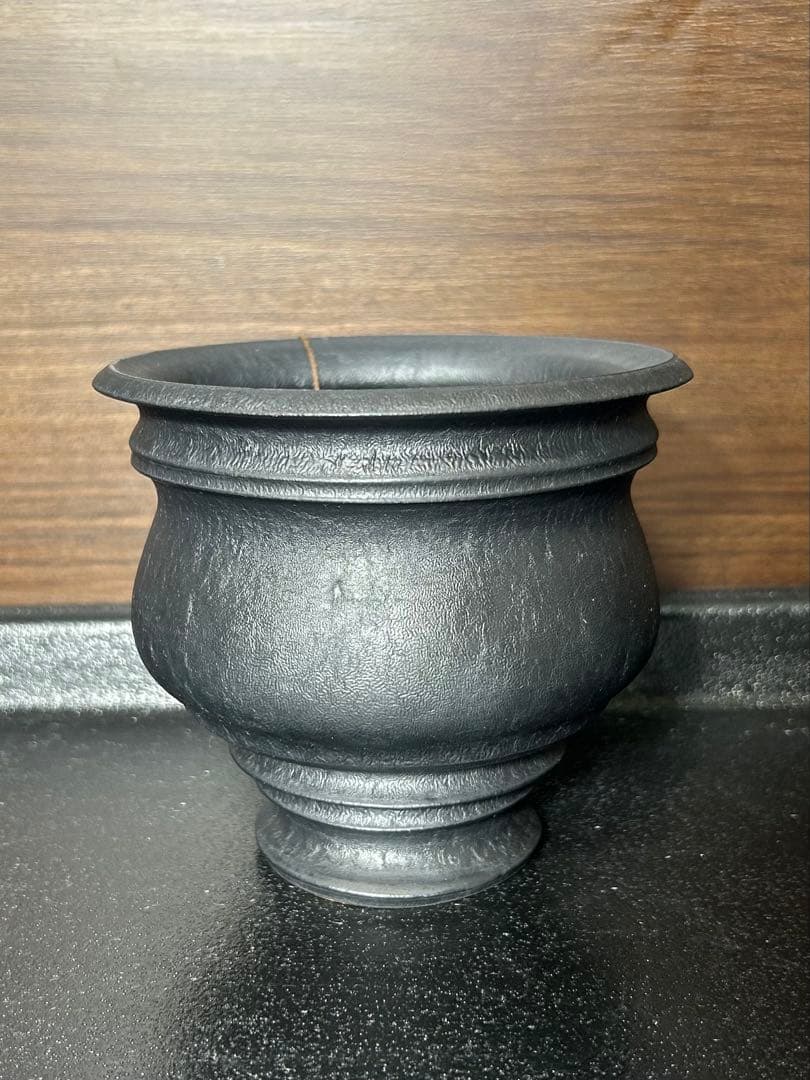 カタチ製作所　Mederu pot クラッチブーケ Mサイズ レザーブラック