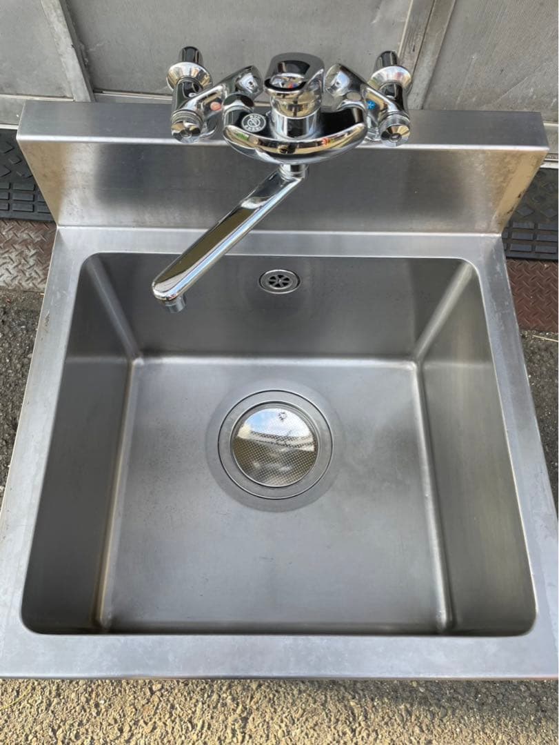 業務用 tanico 1槽シンク 混合水栓 蛇口付き 幅600×奥600 大阪発