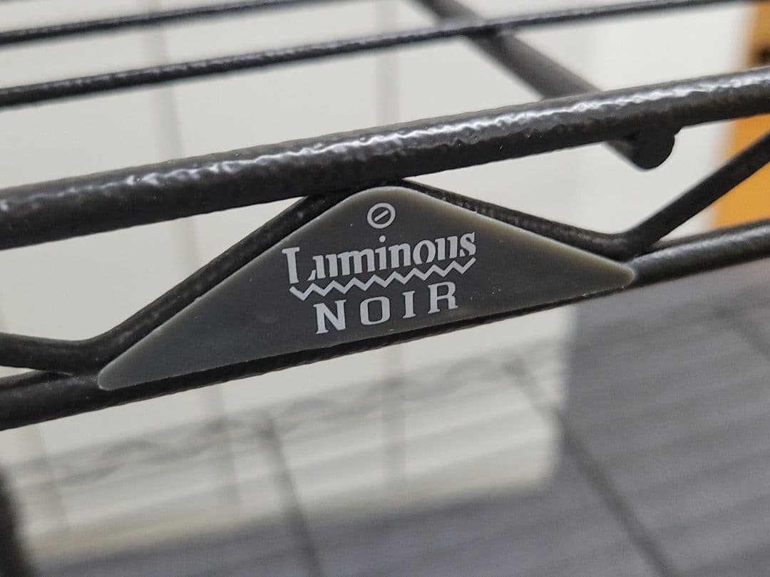 【ワケアリ】 ルミナスノワール スチールラック ５段 リバーシブル天板付き