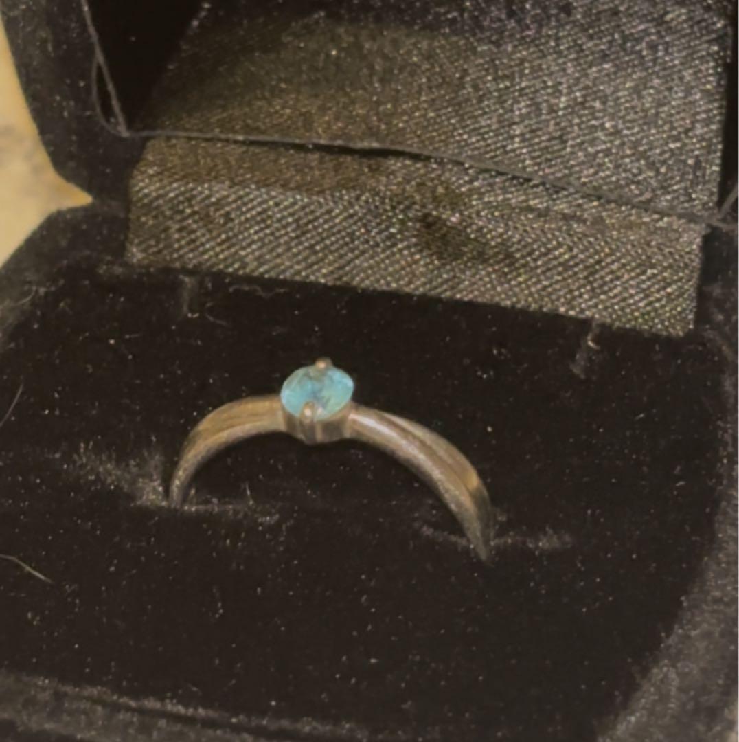 パライバトルマリン　プラチナリング　4g