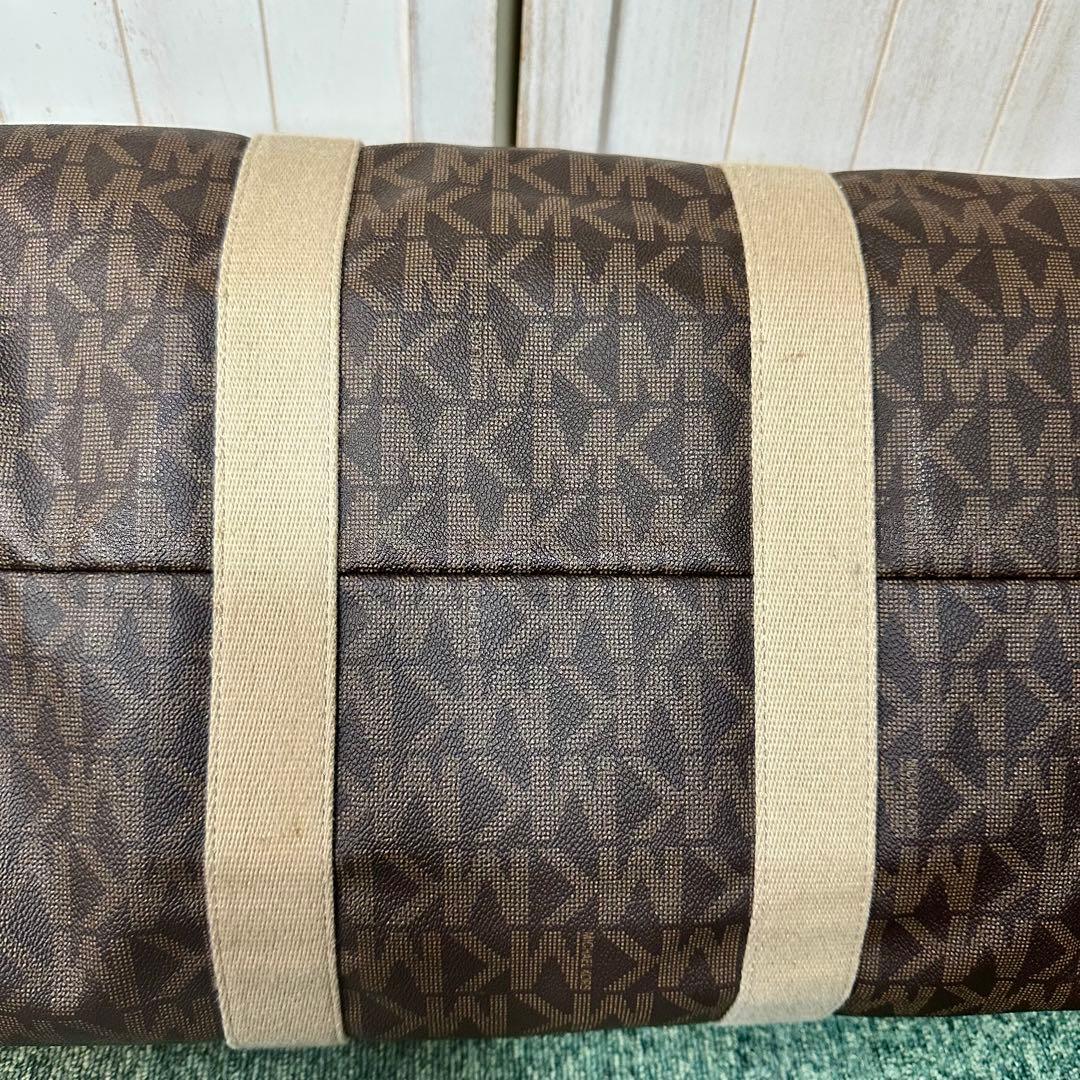 MICHAEL KORS マイケルコース 2way レザー ボストンバッグ 総柄