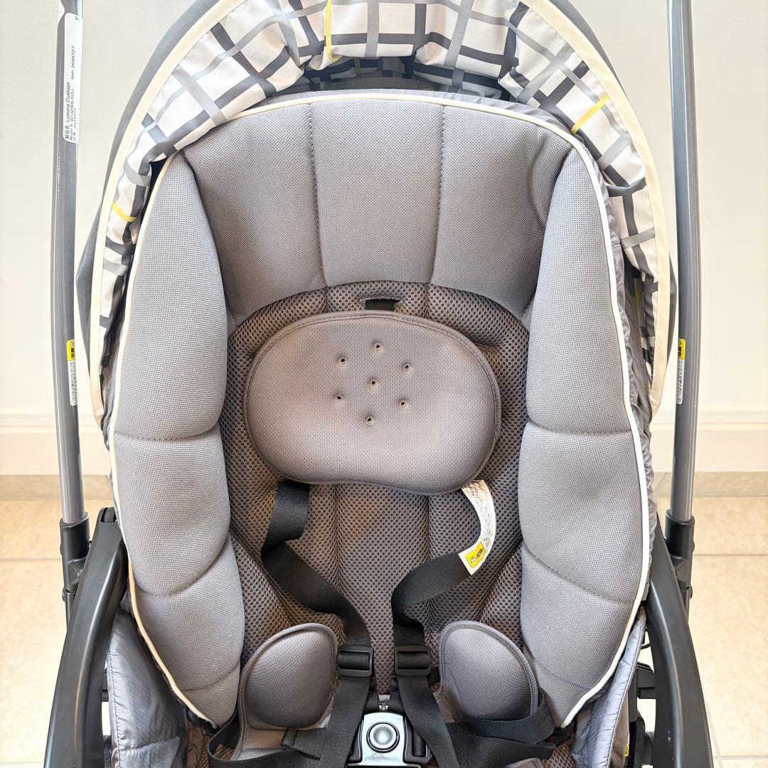 【美品】 Aprica ラクーナ クッション ベビーカー グレー 両対面式 A型