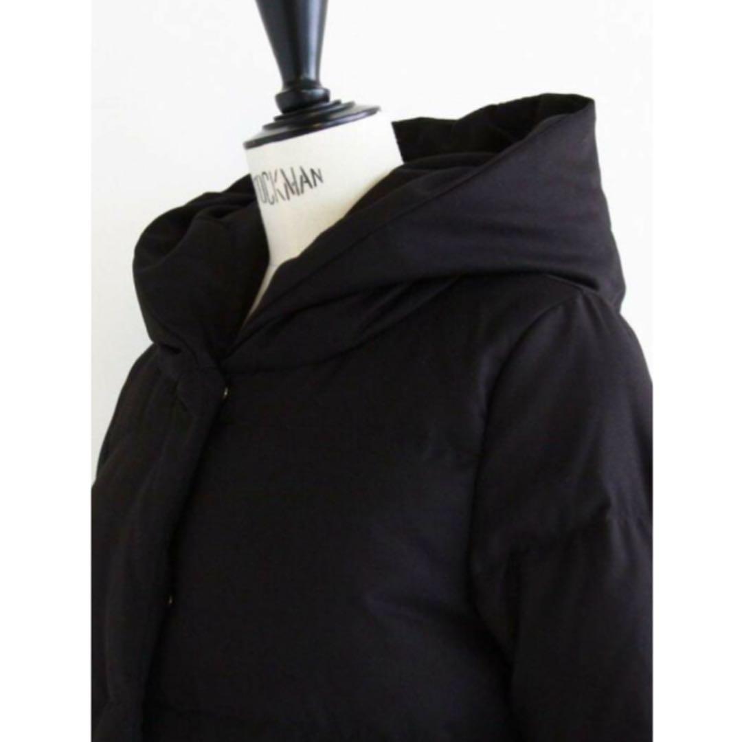 美品＊ビューティ&ユース 2way ショール フード ウール混 ダウンジャケット