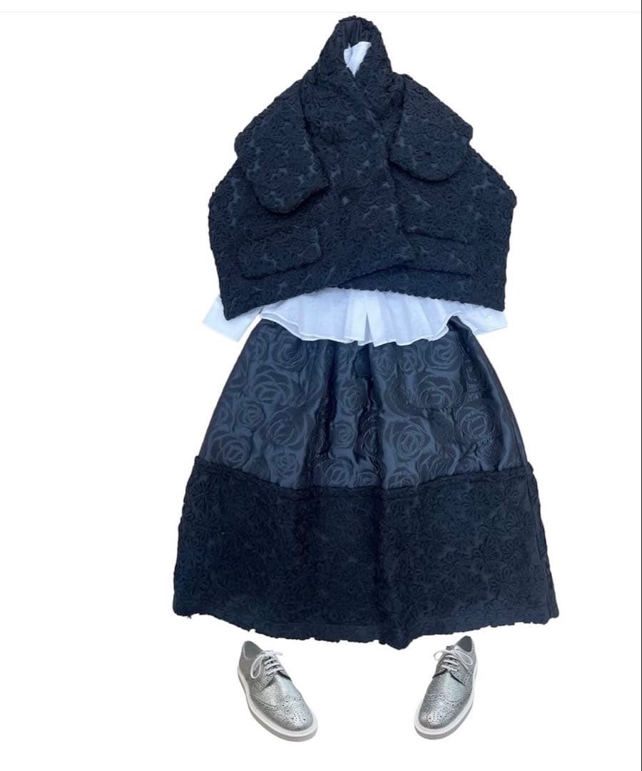 最終価格 2024AW tao 刺繍 ケープS