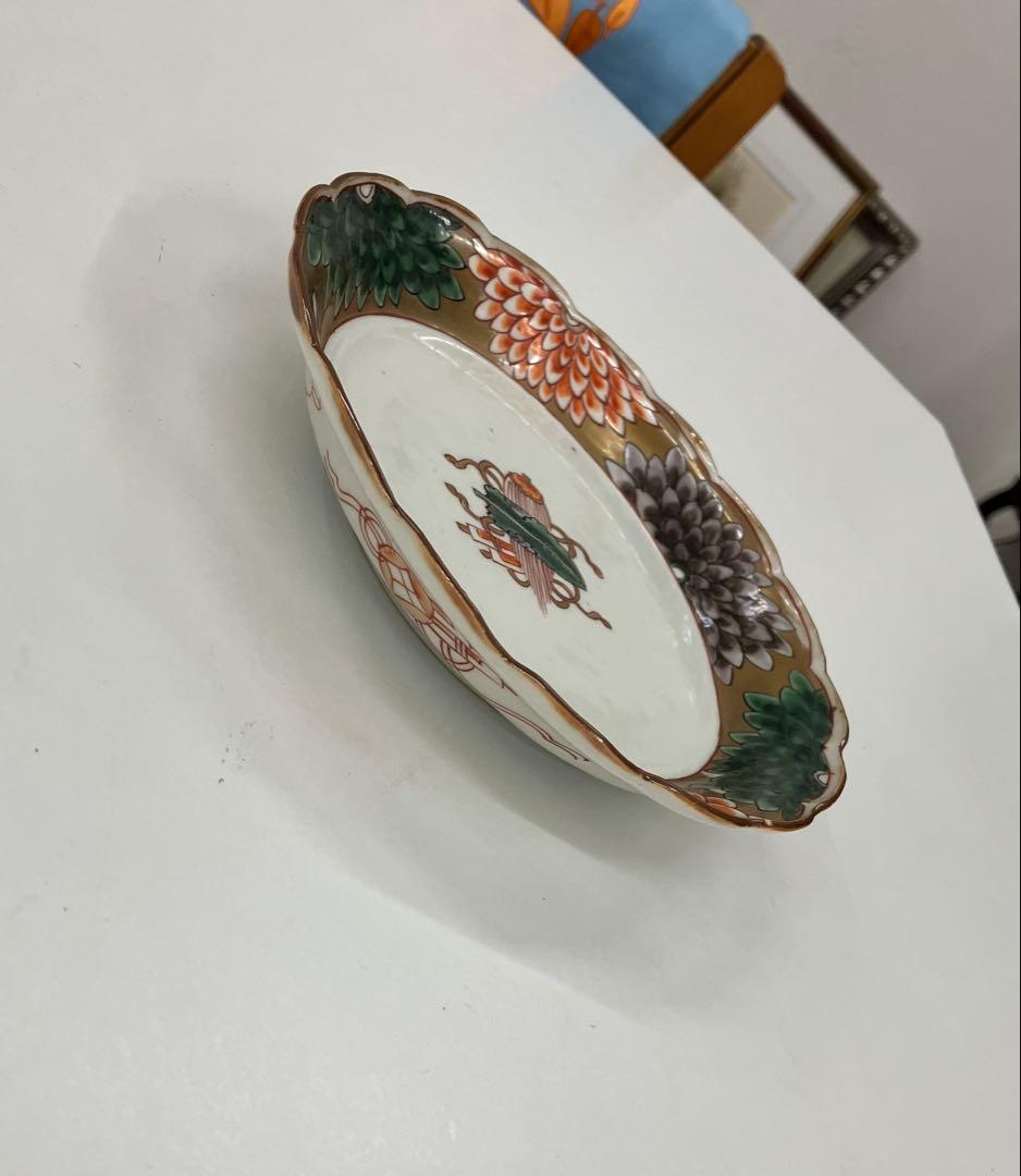 伊万里焼 花柄 皿 明治