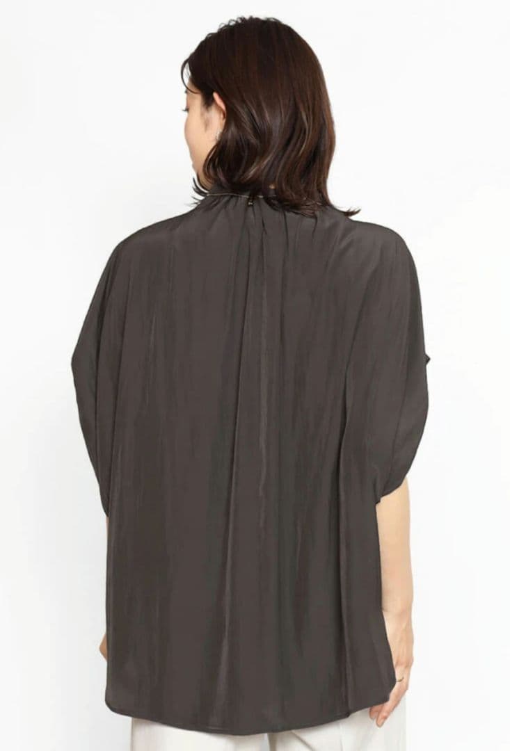 新品タグ付き YAMADAYA FENNEL ギャザーネックボリュームブラウス