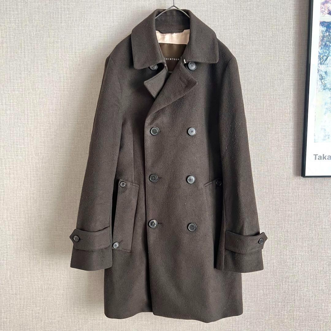 マッキントッシュ 英国製 ウールトレンチコート チェスター オリーブ 34
