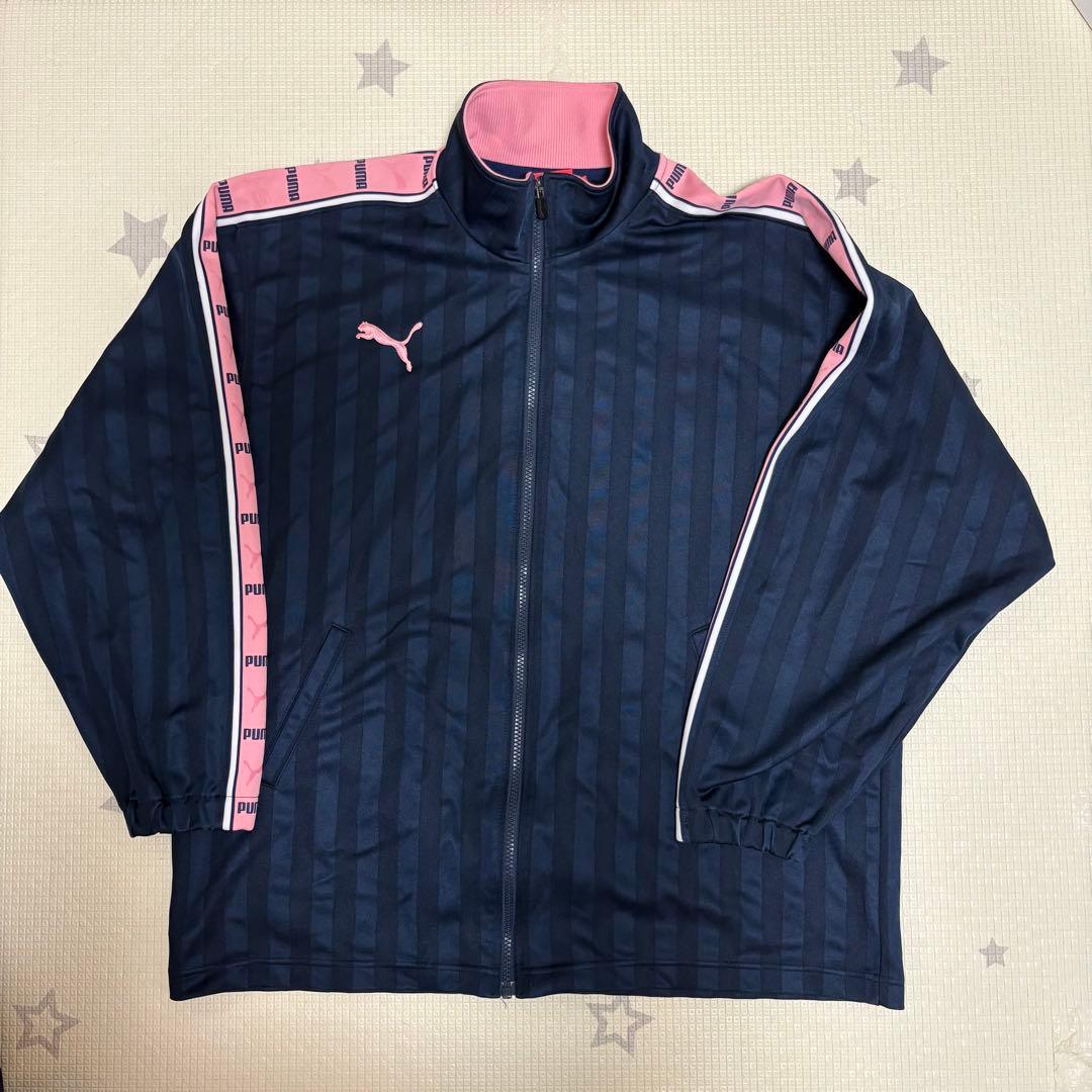 PUMA プーマジャージ　トラックジャケット　ジャージ上下セット　ネイビーピンク