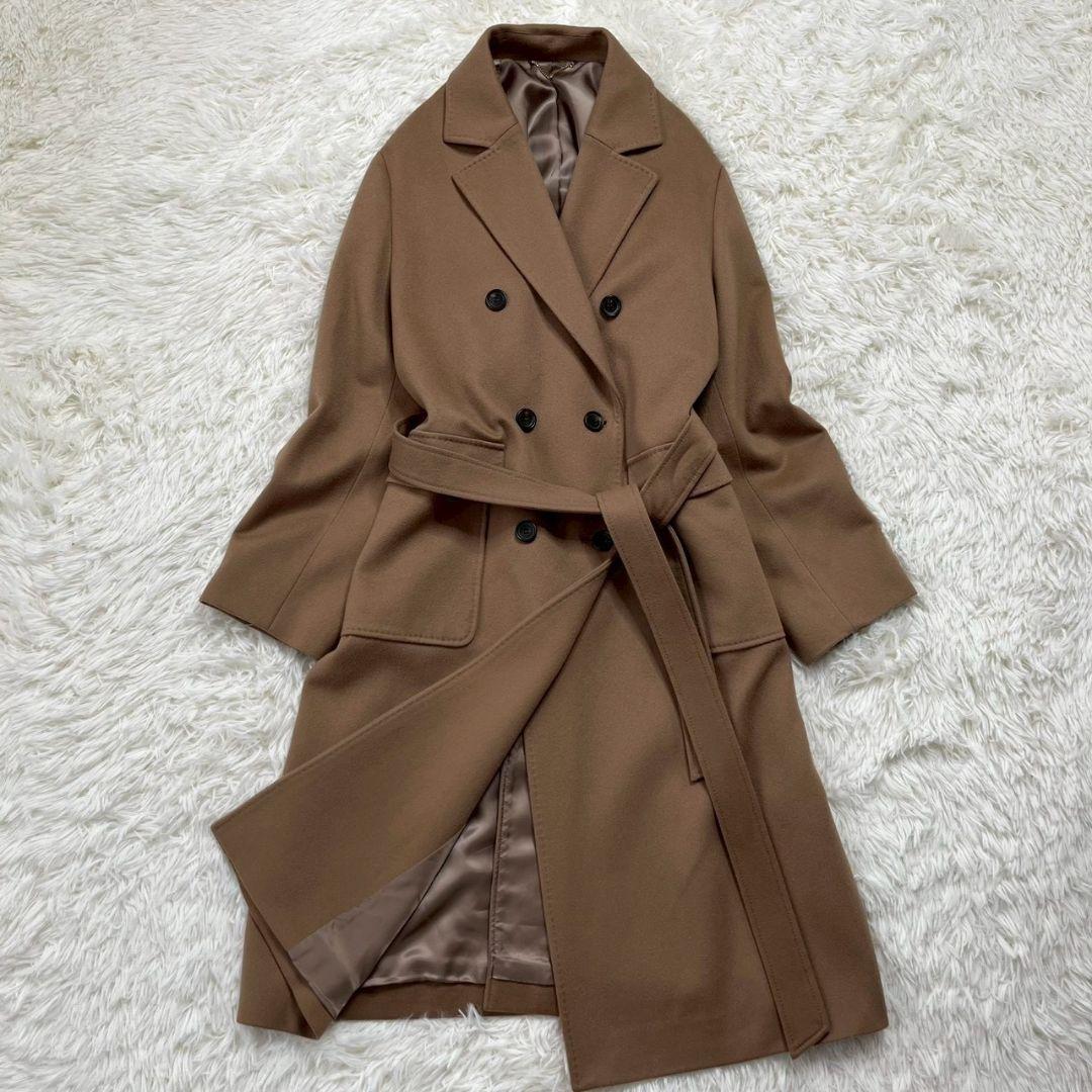 ★極美品・23AW★23区 ロロピアーナ スーパーウール ダブルチェスターコート