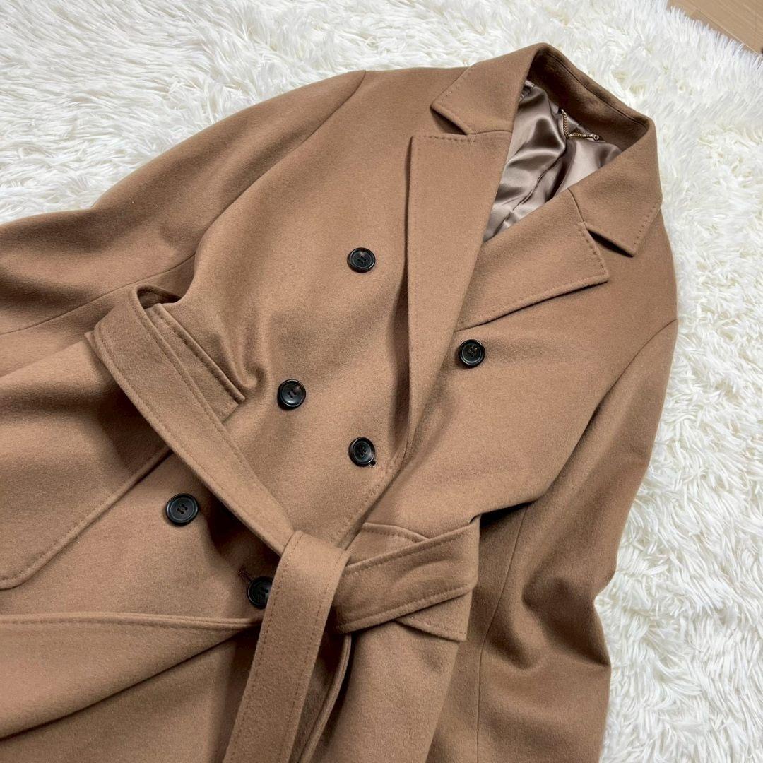 ★極美品・23AW★23区 ロロピアーナ スーパーウール ダブルチェスターコート