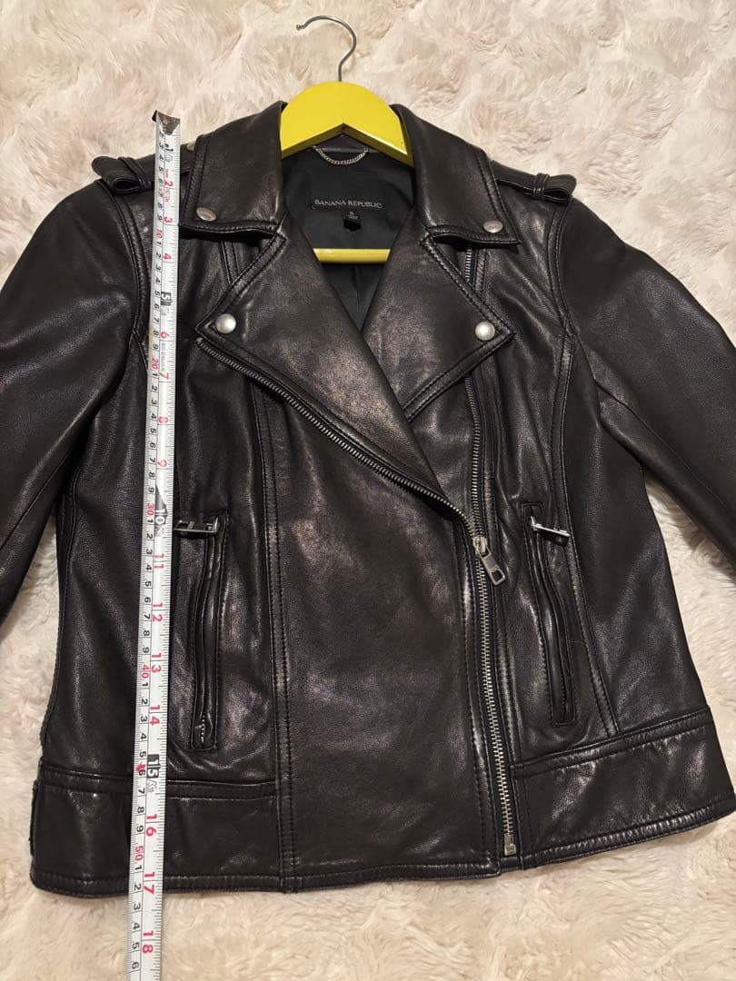 ブラック 美品　羊レザージャケット