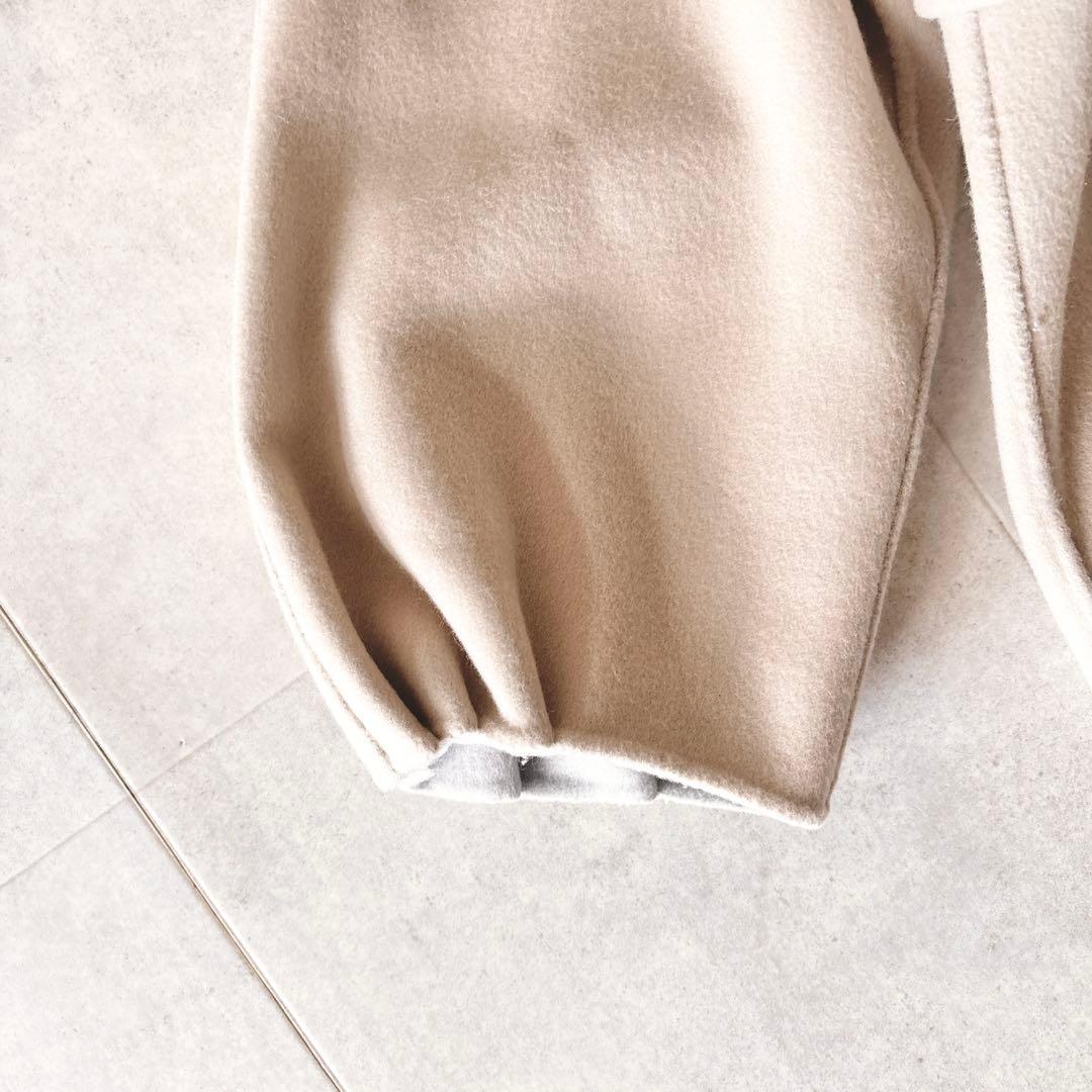 カシミア✨️10,5万 アドーア 2TONE ノーカラーリバーシブルリバーコート