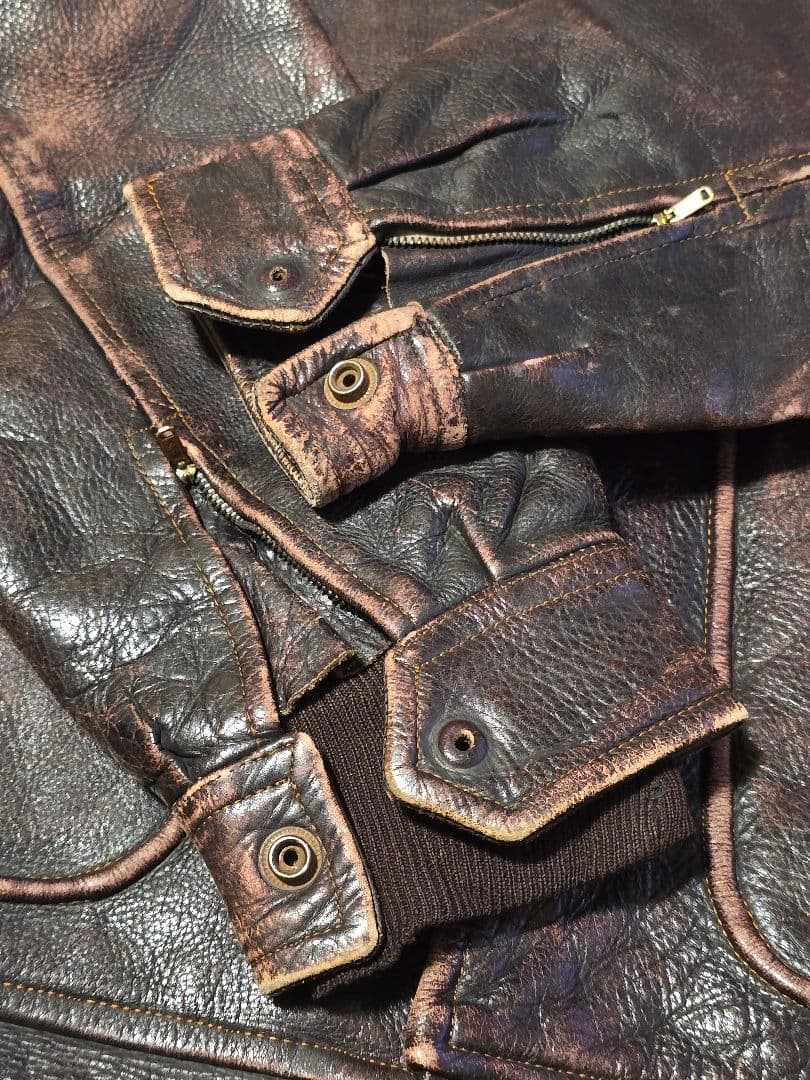 ス*ワ様 60s.国産ビンテージ. レザー ジャケット.ジャパン.ジャンク