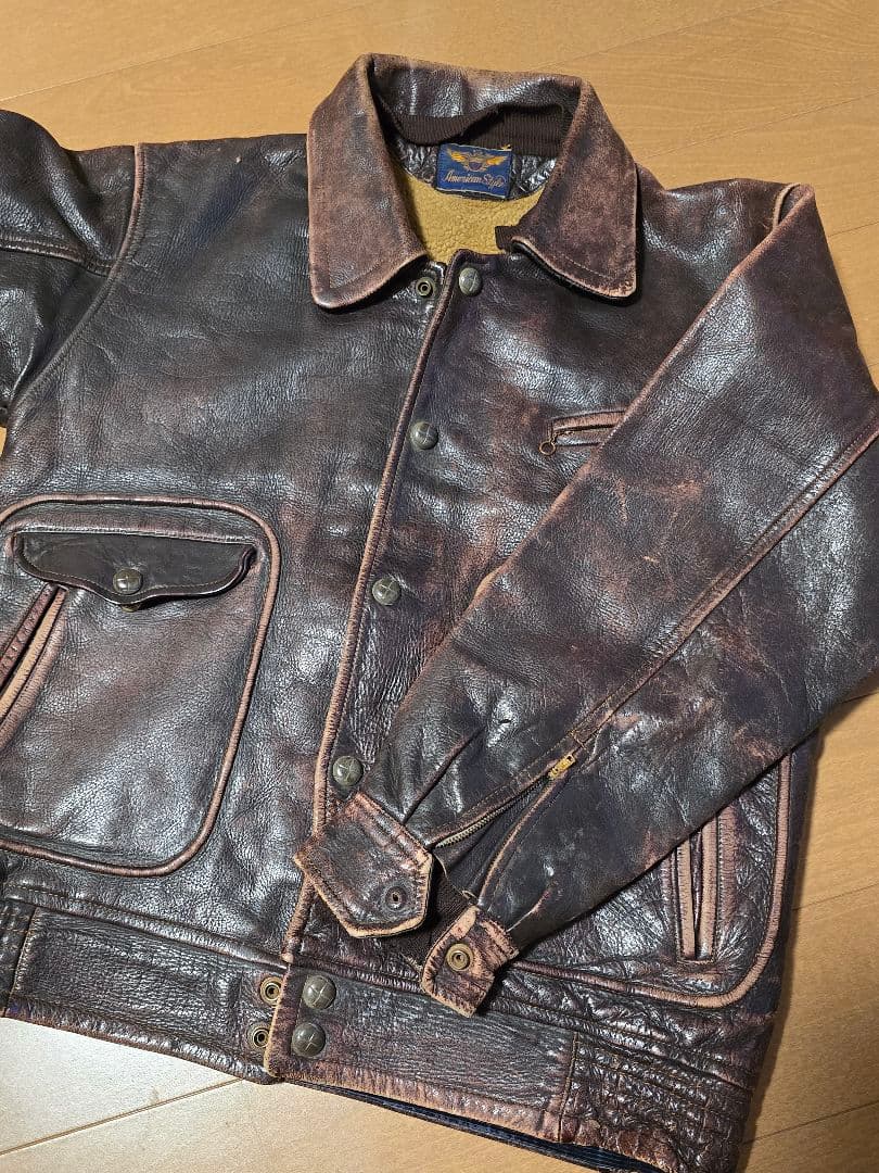 ス*ワ様 60s.国産ビンテージ. レザー ジャケット.ジャパン.ジャンク