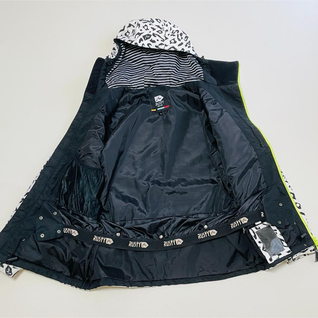 6727 ラスティー　上下セット　ジャケット　ヒョウ柄　カーゴパンツ　スノボ