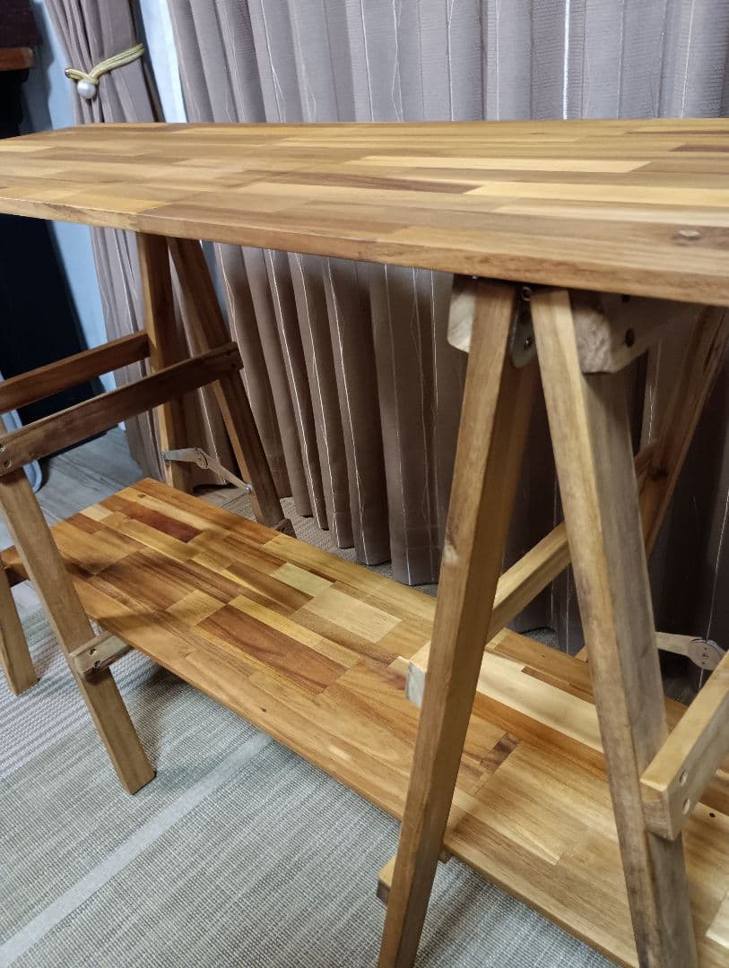 VISION PEAKS アカシアキッチンラック キッチンテーブル 収納袋付