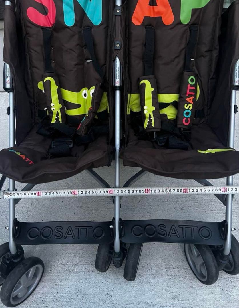 値下げしました❗️COSATTO二人乗りバギー　コンパクトベビーカー